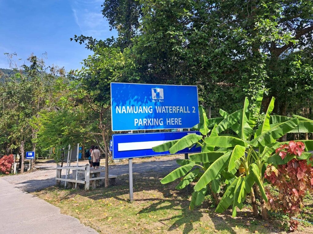 Parkeren Na muang 2 waterval